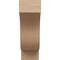 Ekena Millwork 6"W x 12"D x 18"H Classic Newport Rough Cedar Woodgrain TimberThane Corbel, Primed Tan CORUR06X12X18NEWRCPR - alternate 3